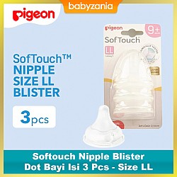 Pigeon Softouch Nipple Blister Dot Bayi Isi 3 Pcs...