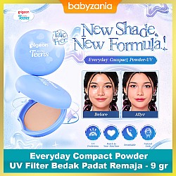 Pigeon Teens Everyday Compact Powder UV Filter Bedak Padat Remaja - 9 gr