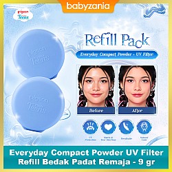 Pigeon Teens Everyday Compact Powder UV Filter Refill Bedak Padat Remaja - 9 gr