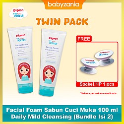 Pigeon Teens Facial Foam Sabun Cuci Muka 100 ml Daily Mild Cleansing (Bundle Isi 2)