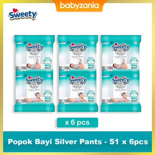 Sweety Popok Bayi Silver Pants - S 1 Sachet