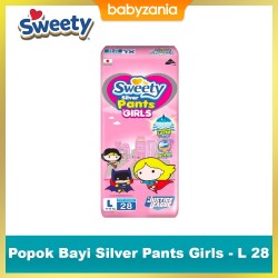 Sweety Popok Bayi Silver Pants Girls - L 28