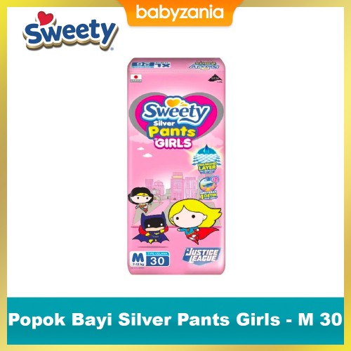 Sweety Popok Bayi Silver Pants Girls - M 30
