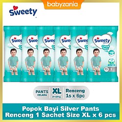 Sweety Popok Bayi Silver Pants Renceng 1 Sachet...