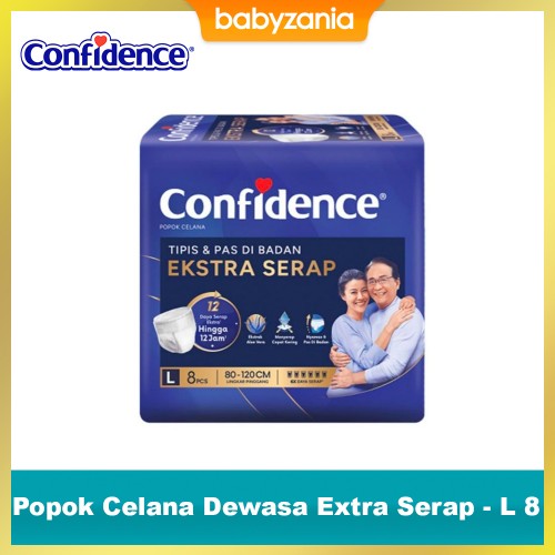 Confidence Popok Celana Dewasa Extra Serap - L 8