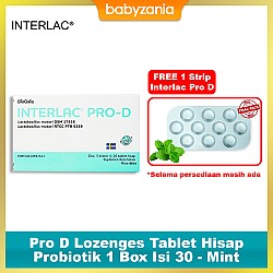 Interlac Pro D Lozenges Tablet Hisap Probiotik 1...