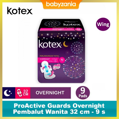 Kotex ProActive Guards Overnight Pembalut Wanita 32 cm - 9 s