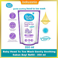 Pure Baby Head To Toe Wash Gently Soothing Sabun Bayi Refill - 350 ml