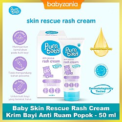 Pure Baby Skin Rescue Rash Cream Krim Untuk Ruam Popok Bayi - 50 ml