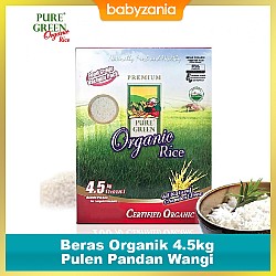 Pure Green Beras Organik 4.5kg - Pulen Pandan...