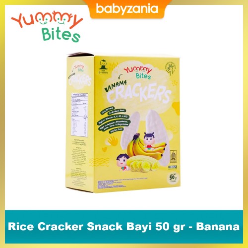 Yummy Bites Baby Rice Cracker 50 gram - Banana