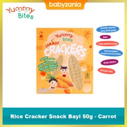 Yummy Bites Rice Cracker Snack Bayi 50 gr - Carrot