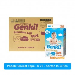 Nepia Genki Popok Bayi Perekat Tape S72 / S 72 -...