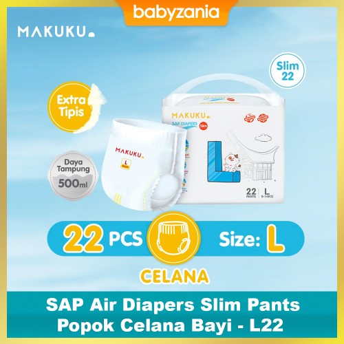 Makuku SAP Air Diapers Slim Pants Popok Celana Bayi - L 22