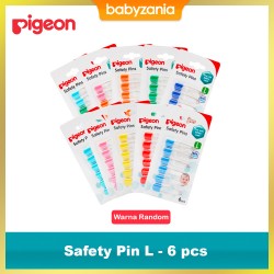 Pigeon Safety Pin Isi 6 pcs Peniti Bayi Size L -...