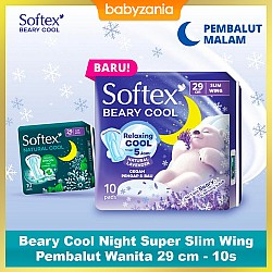 Softex Beary Cool Night Super Slim Wing Pembalut...