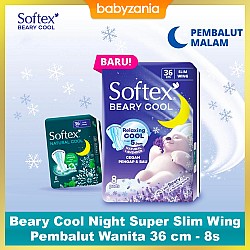 Softex Beary Cool Night Super Slim Wing Pembalut...