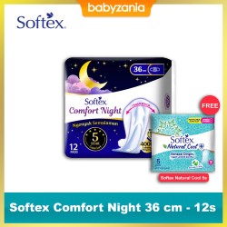 Softex Comfort Night Pembalut Wanita 36 cm - 12 s