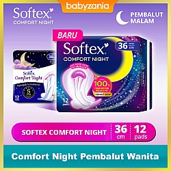 Softex Comfort Night Pembalut Wanita 36 cm - 12 s