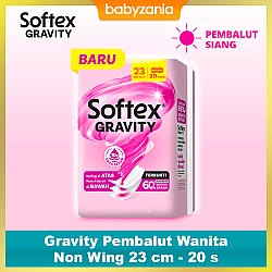 Softex Gravity Slim Pembalut Wanita Non Wing 23 cm - 20s