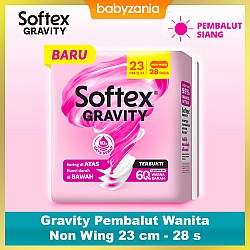 Softex Gravity Slim Pembalut Wanita Non Wing 23 cm - 28s
