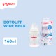 Pigeon Softouch Wide Neck Nursing Bottles with Peristaltic Plus Nipple 160ml - Warna Random