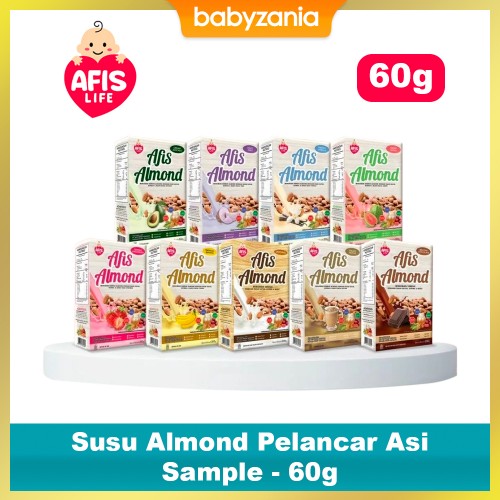 Afis Life Susu Almond Pelancar Asi Sample 60 gr - Creamy Avocado / Alpukat