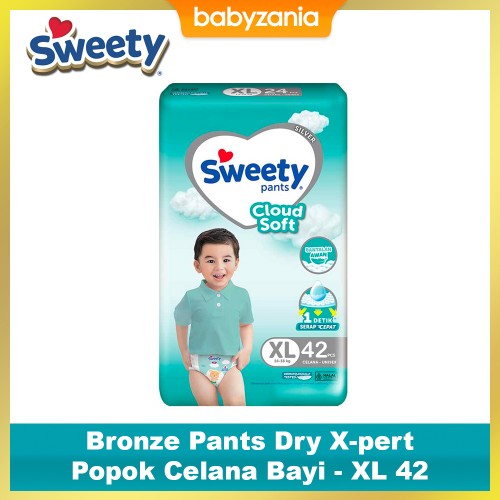 Sweety Fit Pants Silver Cloud Soft Popok Celana Bayi - XL 42