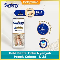 Sweety Gold Pants Tidur Nyenyak Popok Celana - L 28