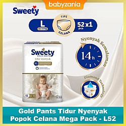 Sweety Gold Pants Tidur Nyenyak Popok Celana Mega Pack - L 52