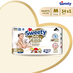 Sweety Popok Bayi Pantz Royal Gold - M 34