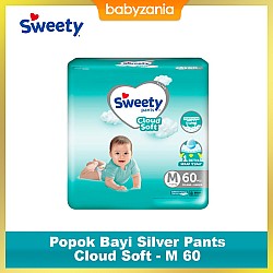 Sweety Popok Bayi Silver Pants Cloud Soft  - M 60