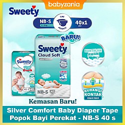 Sweety Silver Comfort Baby Diaper Tape Popok Bayi...