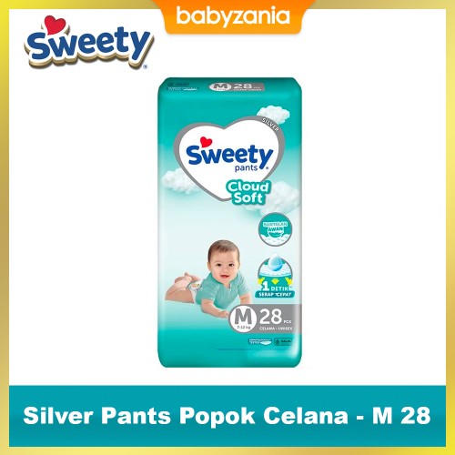 Sweety Silver Pants Popok Celana M 28