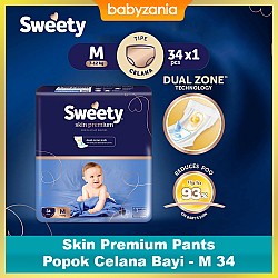 Sweety Skin Premium Pants Popok Celana Bayi - M 34