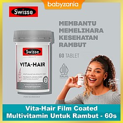 Swisse Vita-Hair Film Coated Multivitamin Suplemen Untuk Rambut - 60s