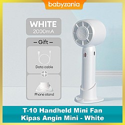 T-10 Handheld Mini Fan Kipas Angin Mini - White