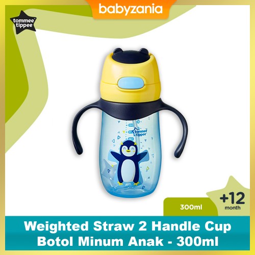 TommeeTippee Weighted Straw 2 Handle Cup 300ml - Botol Minum Anak