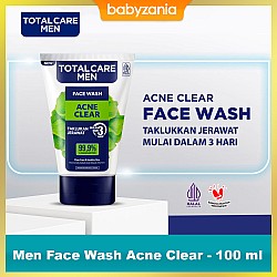 Total Care Men Face Wash Acne Clear Untuk Muka Berjerawat - 100 ml