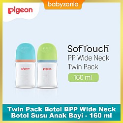 Pigeon Twin Pack Botol BPP Wide Neck Botol Susu...