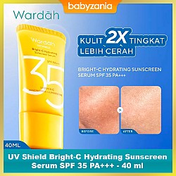 Wardah UV Shield Bright-C Hydrating Sunscreen Serum SPF 35 PA+++ - 40 ml