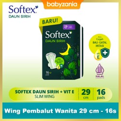 Softex Daun Sirih Wing Pembalut Wanita 29 cm - 16...