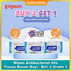 Pigeon Baby Anti Bacterial Wipes Tisu Basah Bayi...