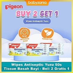 Pigeon Antiseptic Baby Wipes Tissue Basah Bayi...