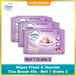 Cussons Baby Wipes Fresh & Nourish Tisu Basah...