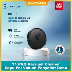 Ecovacs Y1 PRO Vacuum Cleaner Vacuum Mop Penyedot...