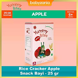 Yummy Bites Rice Cracker Snack Bayi 25 gr - Apple
