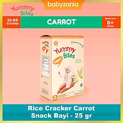 Yummy Bites Rice Cracker Snack Bayi 25 gr - Carrot