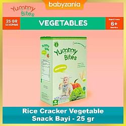 Yummy Bites Rice Cracker Snack Bayi 25 gr - Vegetable