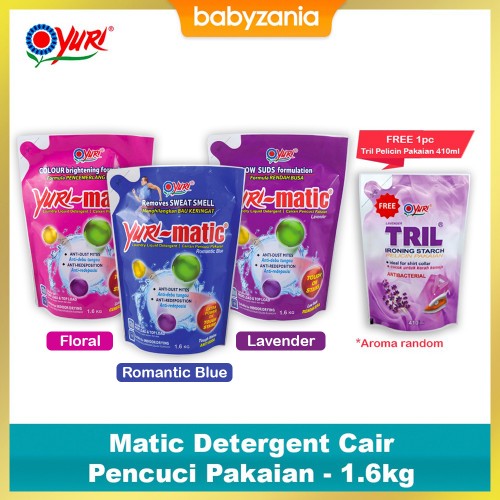 Yuri Matic Detergent Cair Pencuci Pakaian - 1.6 Kg